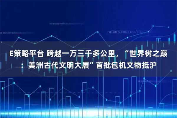 E策略平台 跨越一万三千多公里，“世界树之巅：美洲古代文明大展”首批包机文物抵沪